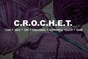Crocheting with Purple