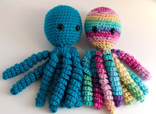 Plush Octopus crochet baby pattern