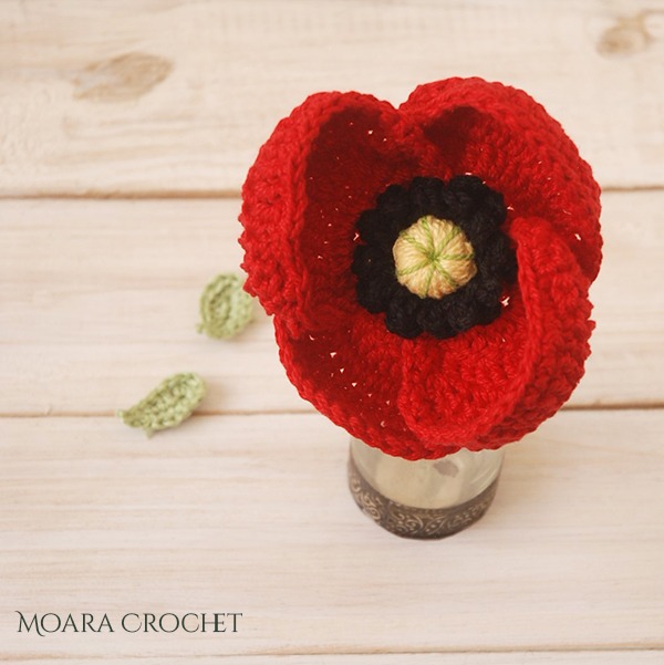 crochet poppy pattern moara
