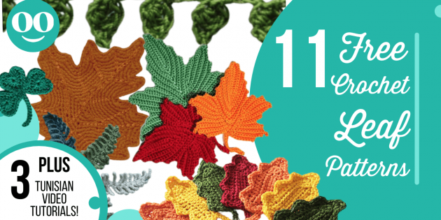 11 free crochet leaf patterns