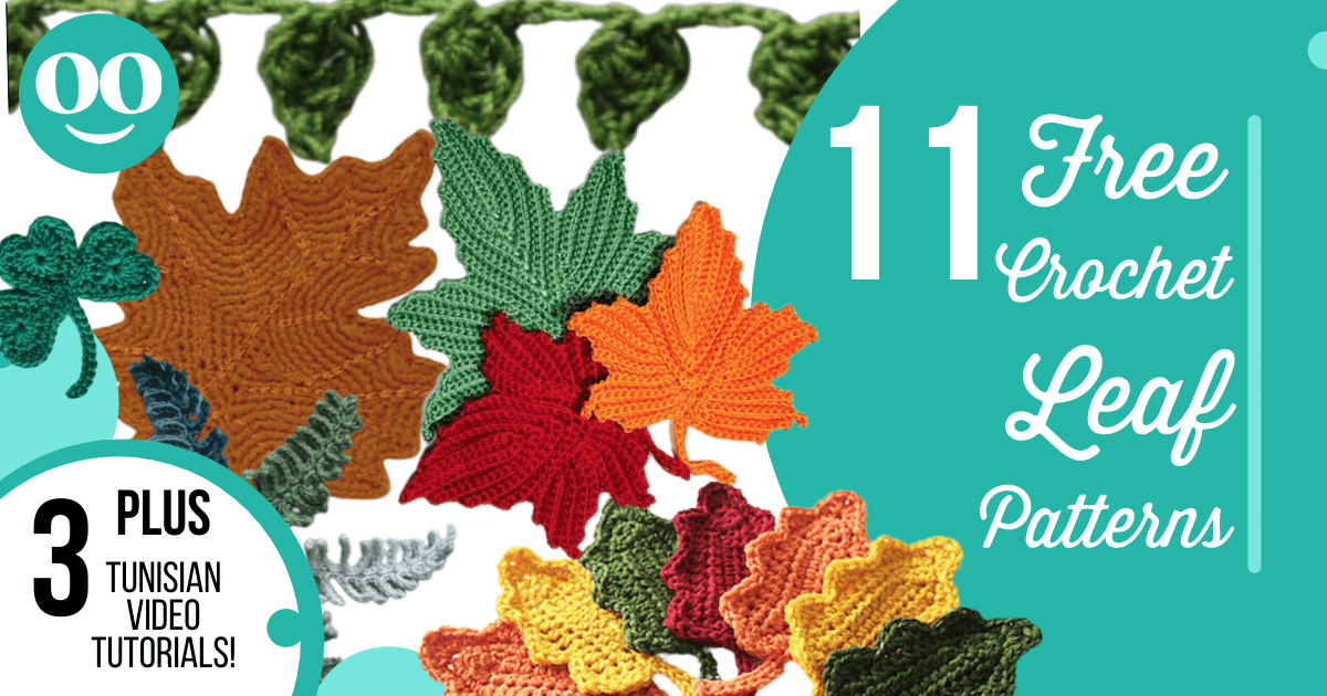 11 free crochet leaf patterns