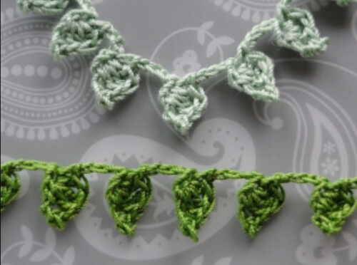 Little Leaves free crochet leaf pattern