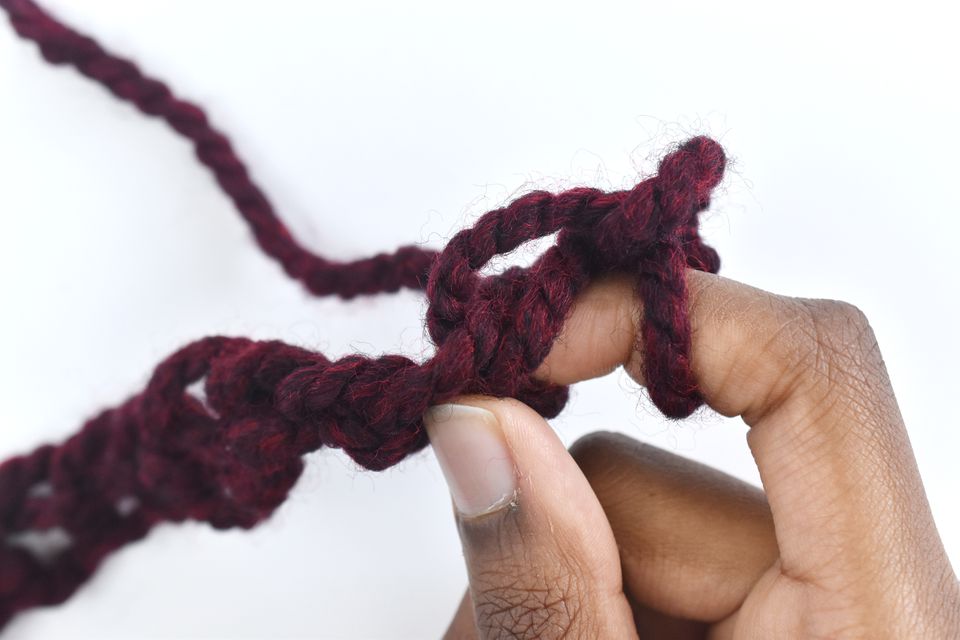 finger crochet technique chain