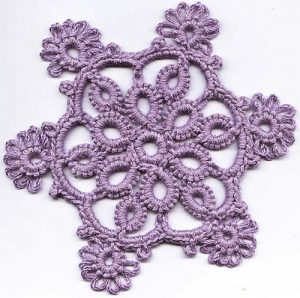 cro-tatting crochet technique
