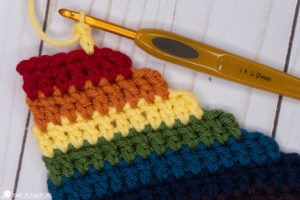 Standing Double Crochet Tutorial by Heart, Hook, Home