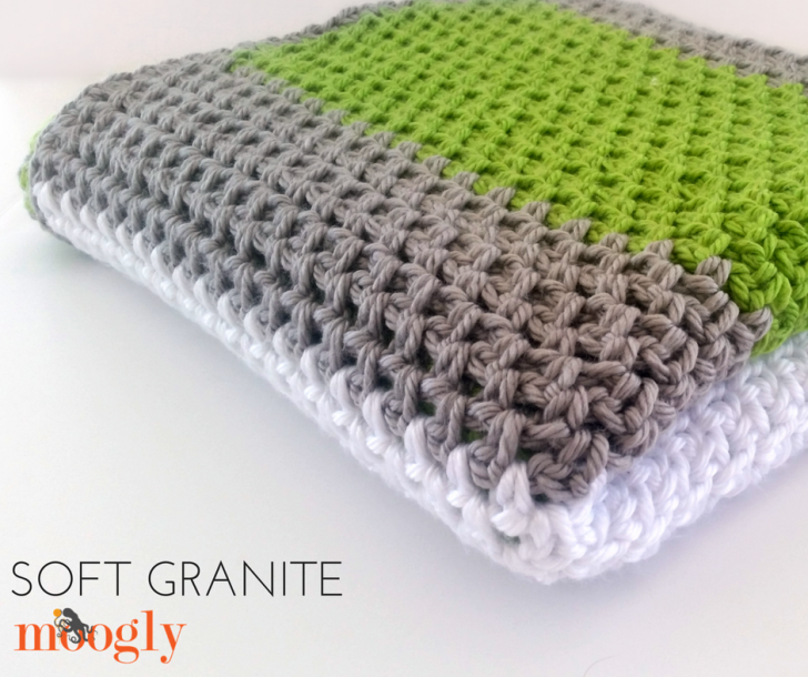 Soft Granite Baby Blanket by Moogly