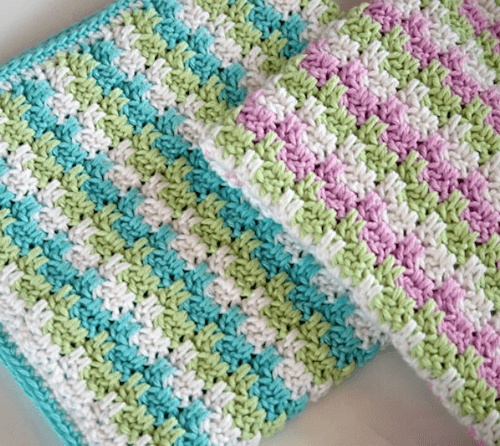 Leaping Stripes and Blocks Blanket