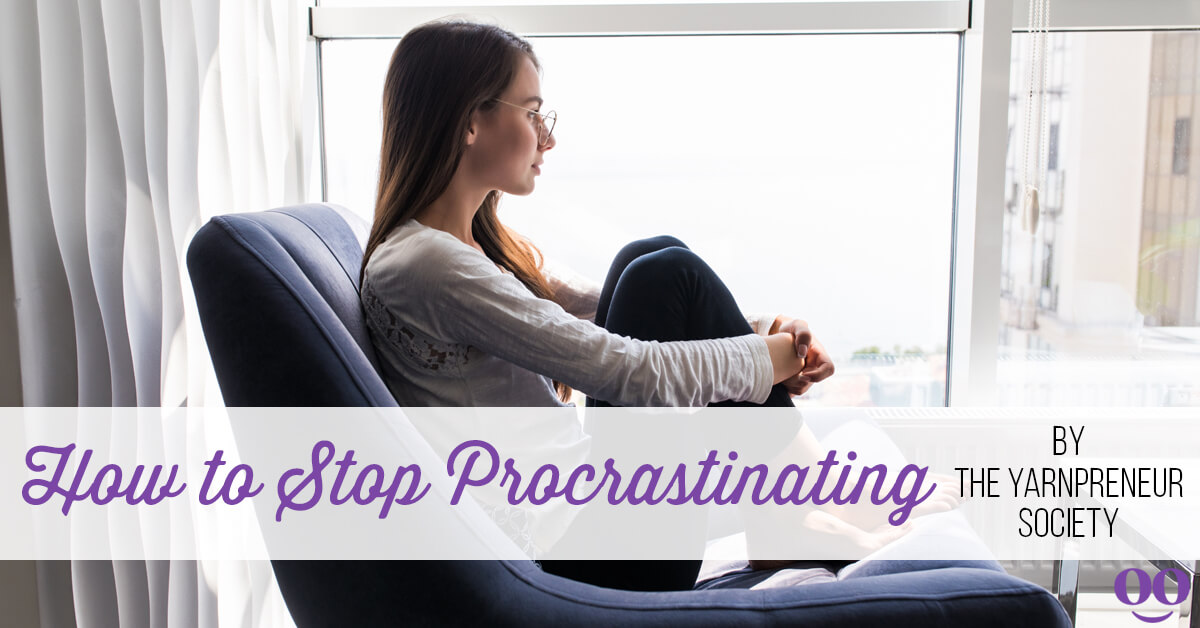 woman procrastinating