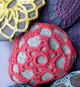 crochet stones