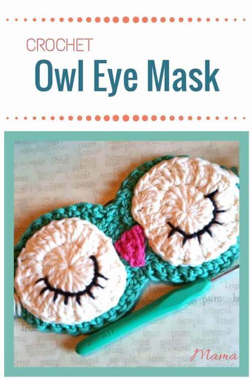 crochet pattern eye owl mask