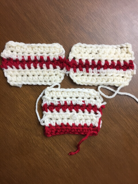 crochet swatches prevent colors running