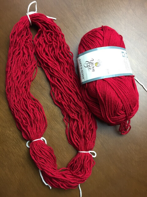 unwound yarn prevent colors running