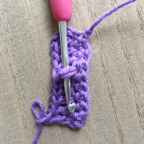 crochet stitch anatomy front post