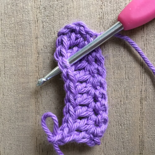 crochet stitch top loops
