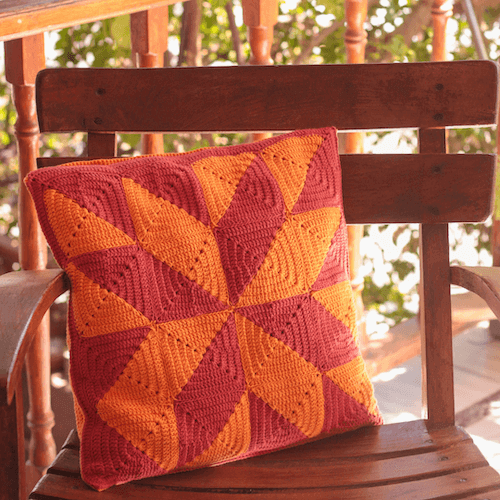 pillow october crochet pattern