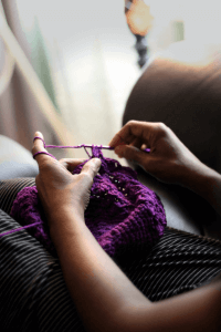 crochet yarn hook hands