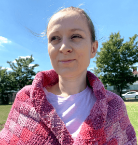 Miroslava crochet designer shawl