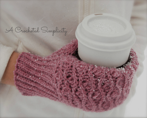 crochet gift pattern ice cream coffee mitt