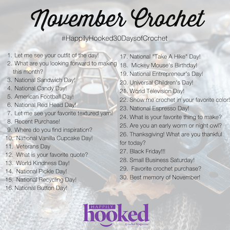 30 days of crochet Nov 2020