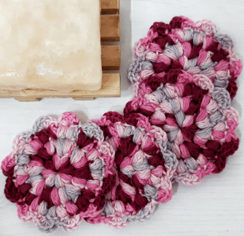flower scrubbies crochet pattern