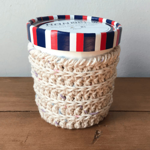 ice cream cozy crochet pattern