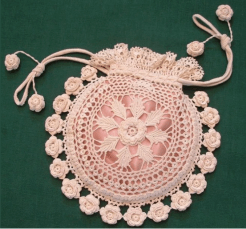 Irish Crochet Evening Bag pattern
