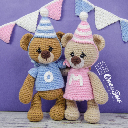 birthday bears crochet pattern