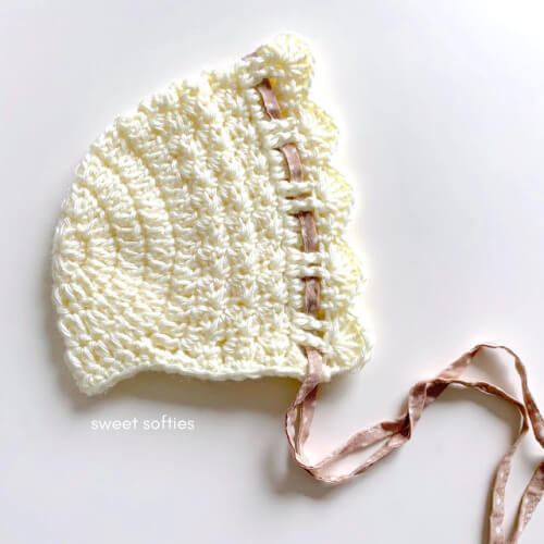 Easy Lace Bonnet crochet pattern