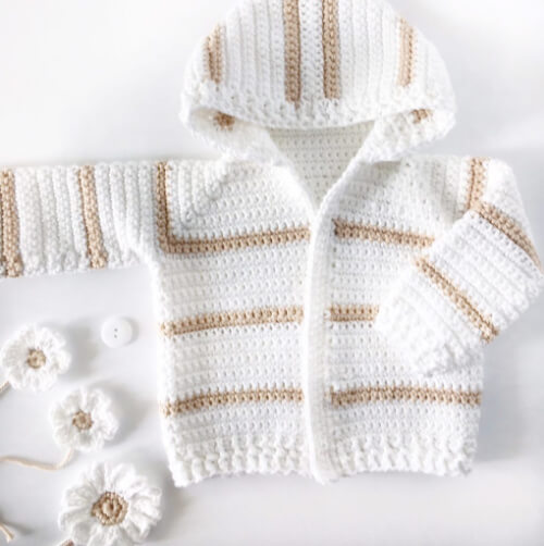 Single Crochet Baby Sweater pattern