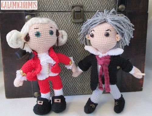 gift crochet Unique Beethoven Mozart Amigurumis