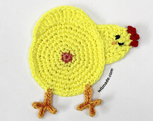 chicken butt coasters unique crochet