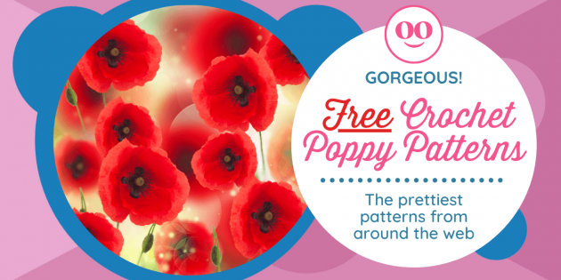 The prettiest free crochet poppy patterns