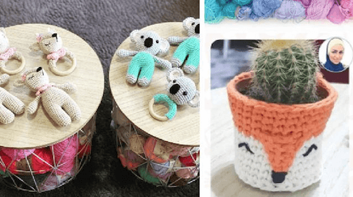 news story: Jordanian woman crochet business
