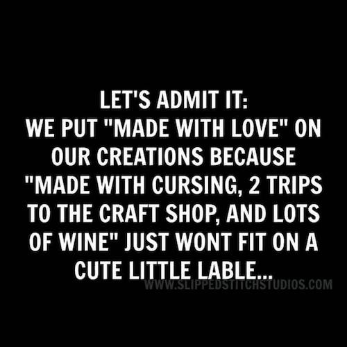 made with love crochet meme