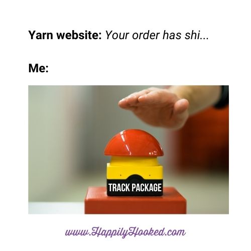 track yarn delivery meme