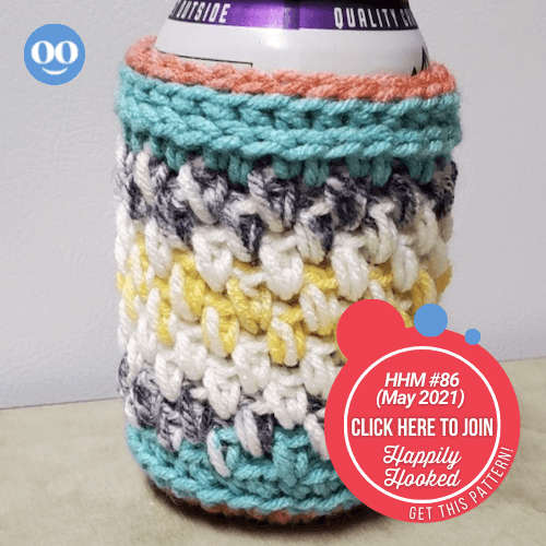 Farmhouse Can Cozy top crochet pattern HHM May 2021