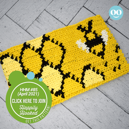 Honeycomb Clutch top crochet pattern HHM April 2021