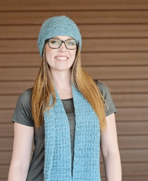 Keep Calm and Cozy Hat and Scarf crochet pattern