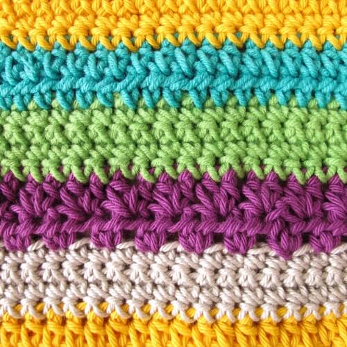 So many crochet stitches