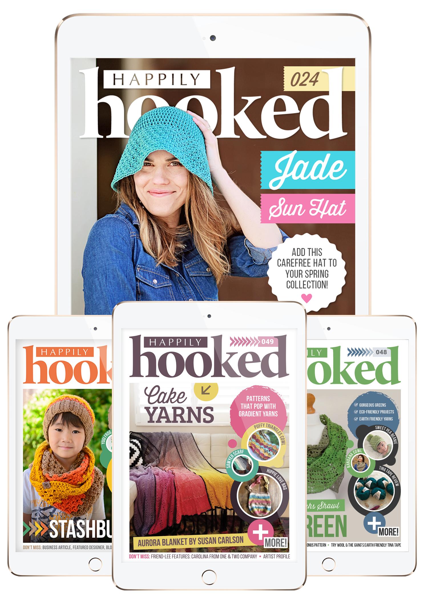 Happily Hooked Is A <u>Monthly Digital Magazine</u> That Is Lovingly Assembled By Makers For Makers. 